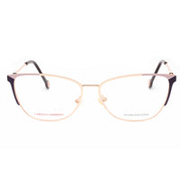 Carolina Herrera Women's Eyeglasses - Gold Violet Metal Cat Eye | HER 0116 0S9E 00 ,