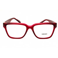 Versace Women's Eyeglasses - Transparent Red Rectangular Full Rim Frame | 0VE3357 388 ,