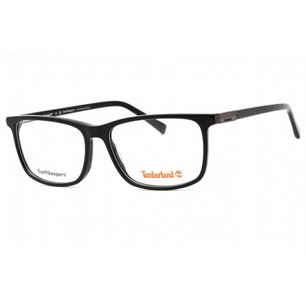 Timberland Men's Eyeglasses - Shiny Black Rectangular Full Rim Frame | TB1775 001 ,