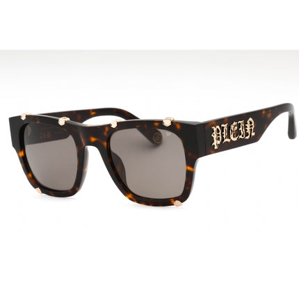 Philipp Plein Unisex Sunglasses - Shiny Dark Tortoise Gold Square Frame | SPP042W 0722 ,
