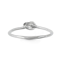 Sterling Silver Small Knot Ring - W-9857 ,