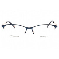 Liz Claiborne Women's Eyeglasses - Navy Metal Cat Eye Frame Clear Lens | L 654 E8W ,