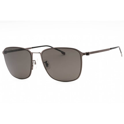 Hugo Boss Men's Sunglasses - Matte Dark Ruthenium Rectangular | BOSS 1405/F/SK 0R80 M9 ,