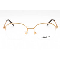 Pepe Jeans Women's Eyeglasses - Gold Metal Geometric Half Rim Frame | PJ1322 C1 ,