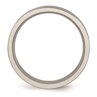 Titanium Grooved 6mm Brushed and Polished Band | TB202 ,