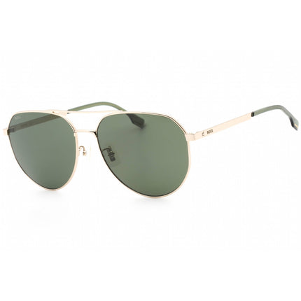 Hugo Boss Men's Sunglasses - Gold Pilot Frame Green Lens | BOSS 1473/F/SK 0J5G QT ,
