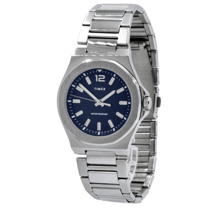 Timex TW2U42400 Men's City Collection Blue Dial Brass Mineral Glass Quartz ,