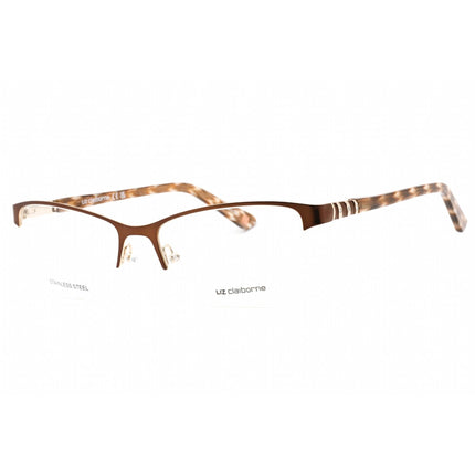 Liz Claiborne Women's Eyeglasses - Brown Metal Frame Clear Demo Lens | L 615 0RF4 00 ,