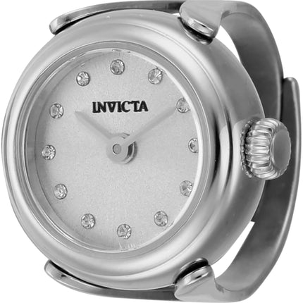 Invicta Women's Ring Watch - Mini Quartz Stainless Steel Case Silver Dial | 44480 ,