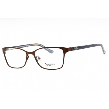 Pepe Jeans Women's Eyeglasses - Brown Metal Rectangular Full Rim Frame | PJ1220 C2 ,