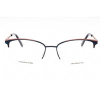 Liz Claiborne Women's Eyeglasses - Navy Metal Cat Eye Half Rim Frame | L 673 0E8W 00 ,