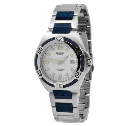 Casio Stainless steel Case Silver,blue Band Watch | EF-101D-7AVEF ,