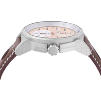 Invicta Men's Watch - Invicta Racing Quartz Silver Case Brown Leather Strap | 47538 ,