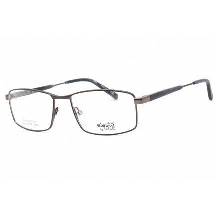 Elasta Men's Eyeglasses - Dark Grey Metal Full Rim Rectangular Frame | E 7235 0HWJ 00 ,