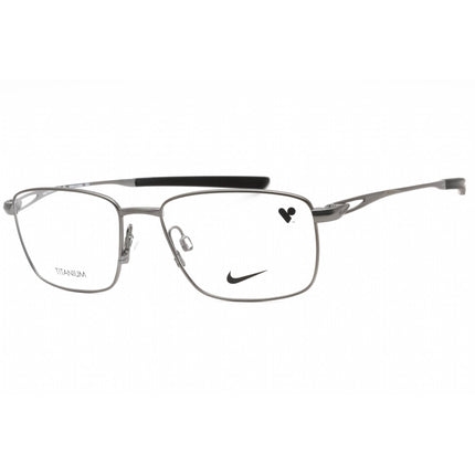 Nike Men's Eyeglasses - Satin Gunmetal Titanium Rectangular Frame | NIKE 6046 070 ,