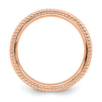 Sterling Silver Stackable Expressions Pink-plated Ring | QSK280 ,