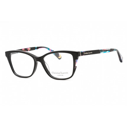 Christian Lacroix Women's Eyeglasses - Jais Black Plastic Cat Eye Frame | CL1085 017 ,