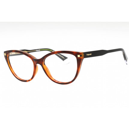 Polaroid Core Women's Eyeglasses - Havana Plastic Cat Eye Frame | PLD D493 0086 00 ,
