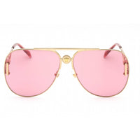 Versace Unisex Sunglasses - Gold Metal Shape Full Rim Frame | 0VE2255 1002A4 ,