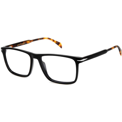 David Beckham Men's Eyeglasses - Black Havana Acetate Rectangular Frame | DB-1124 0WR7 ,
