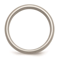 Titanium Sterling Silver Inlay 8mm Brushed Band | TB80 ,