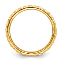 Sterling Silver Stackable Expressions Gold-plated Ring | QSK274 ,