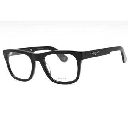Police Men's Eyeglasses - Black Plastic Square Shape Frame Clear Lens | VPLE37N 0700 ,