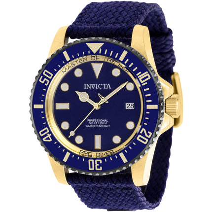Invicta Men's Watch - Pro Diver Automatic Navy Blue Dial Fabric Strap | 38239 ,