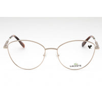 Lacoste Women's Eyeglasses - Light Gold Metal Cat Eye Full Rim Shape Frame| L2289 712 ,