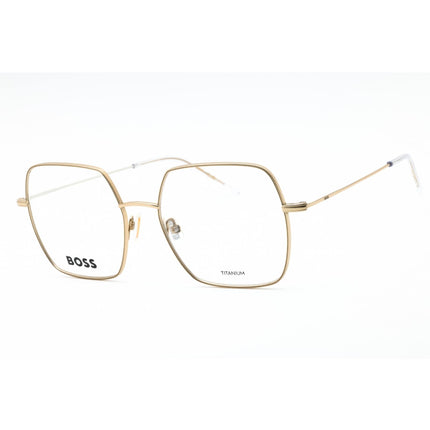 Hugo Boss Women's Eyeglasses - Gold White Metal Square Full Rim | BOSS 1666 024S 00 ,