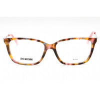 Moschino Love Women's Eyeglasses - Havana Pink Acetate Rectangular | MOL550 00T4 00 ,
