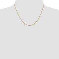 14K 1.15mm Carded Cable Rope Chain | 9RY ,