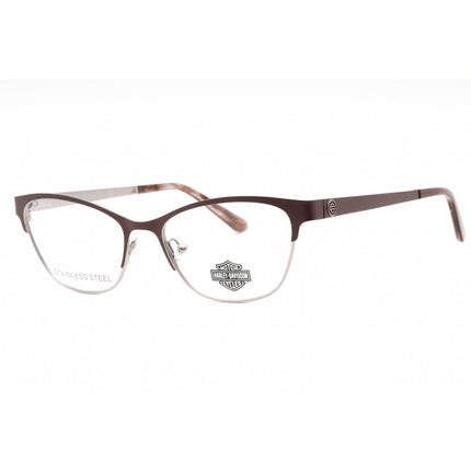 Harley Davidson Women's Eyeglasses - Matte Violet Metal Cat Eye Frame | HD0572 082 ,