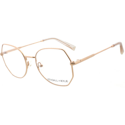 Kendall + Kylie Women's Eyeglasses - Rose Gold Frame Demo Lens | KKO145 JOANNA 780 ,