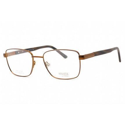 Elasta Men's Eyeglasses - Dark Brown Metal Rectangular Full Rim Frame | E 3125 0R0Z 00 ,