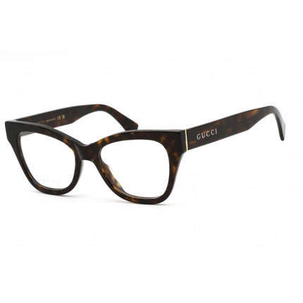 Gucci Women's Eyeglasses - Havana Plastic Cat Eye Shape Full Rim Frame | GG1133O 004 ,