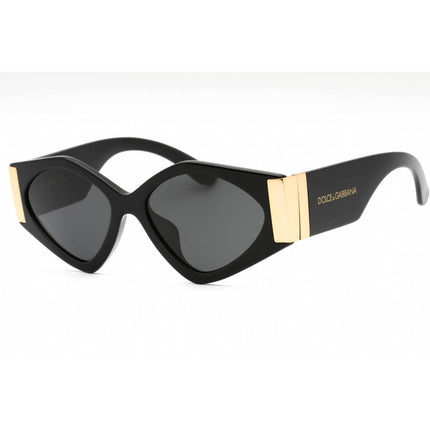 Dolce & Gabbana Women's Sunglasses - Black Plastic Cat Eye Frame | 0DG4396F 501/87 ,