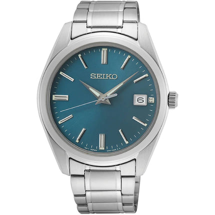 Seiko Men's Watch - Quartz Sunray Blue Dial Stainless Steel Bracelet Date | SUR525P1 ,