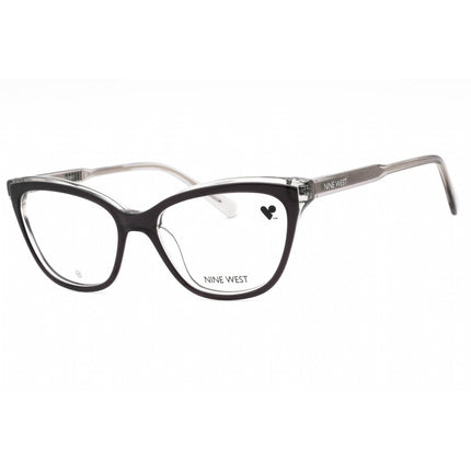 Nine West Women's Eyeglasses - Grey Smoke Laminate Acetate Cat Eye Frame | NW5219 016 ,