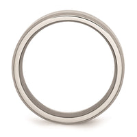 Titanium Beveled Edge 8mm Polished Band | TB157 ,