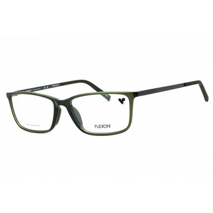 Flexon Men's Eyeglasses - Shiny Olive Rectangular Full Rim Frame | FLEXON EP8014 310 ,
