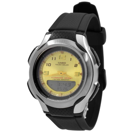 Casio Stainless Steel Case Black Band Watch | AWS-90-9A ,