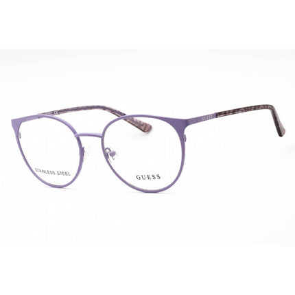 Guess Women's Eyeglasses - Matte Violet Oval Metal Full Rim Frame | GU2913 082 ,