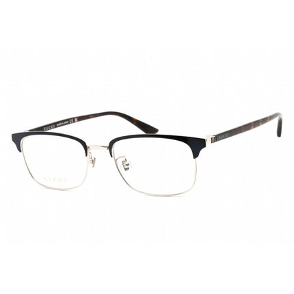 Gucci Men's Eyeglasses - Blue Havana Acetate Rectangular Full Rim Frame | GG0131O 003 ,
