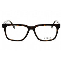 Guess Men's Eyeglasses - Dark Havana Plastic Square Shape Full Rim Frame | GU50059 052 ,