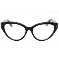 Philipp Plein Women's Eyeglasses - Shiny Black Plastic Cat Eye Frame | VPP052M 0700 ,