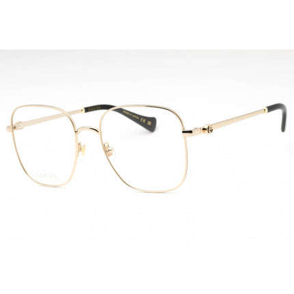 Gucci Women's Eyeglasses - Gold Metal Square Full Rim Frame Clear Lens | GG1144O 001 ,