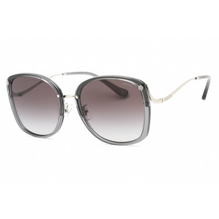 Coach Women's Sunglasses - Transparent Grey Square Full Rim Frame | 0HC7157D 58023C ,