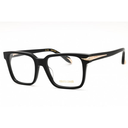 Roberto Cavalli Unisex Eyeglasses - Black Plastic Square Full Rim Frame | VRC019S 0700 ,