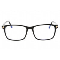 Tom Ford Men's Eyeglasses - Black Plastic Rectangular Full Rim Frame | FT5584-B 001 ,